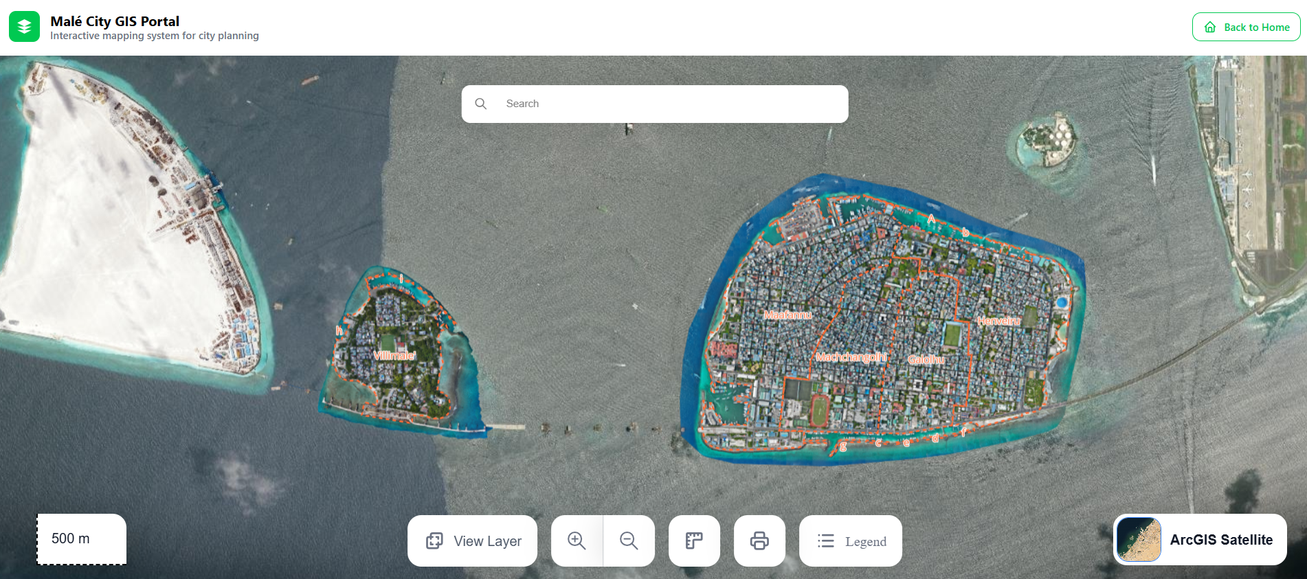 Male City GIS Portal