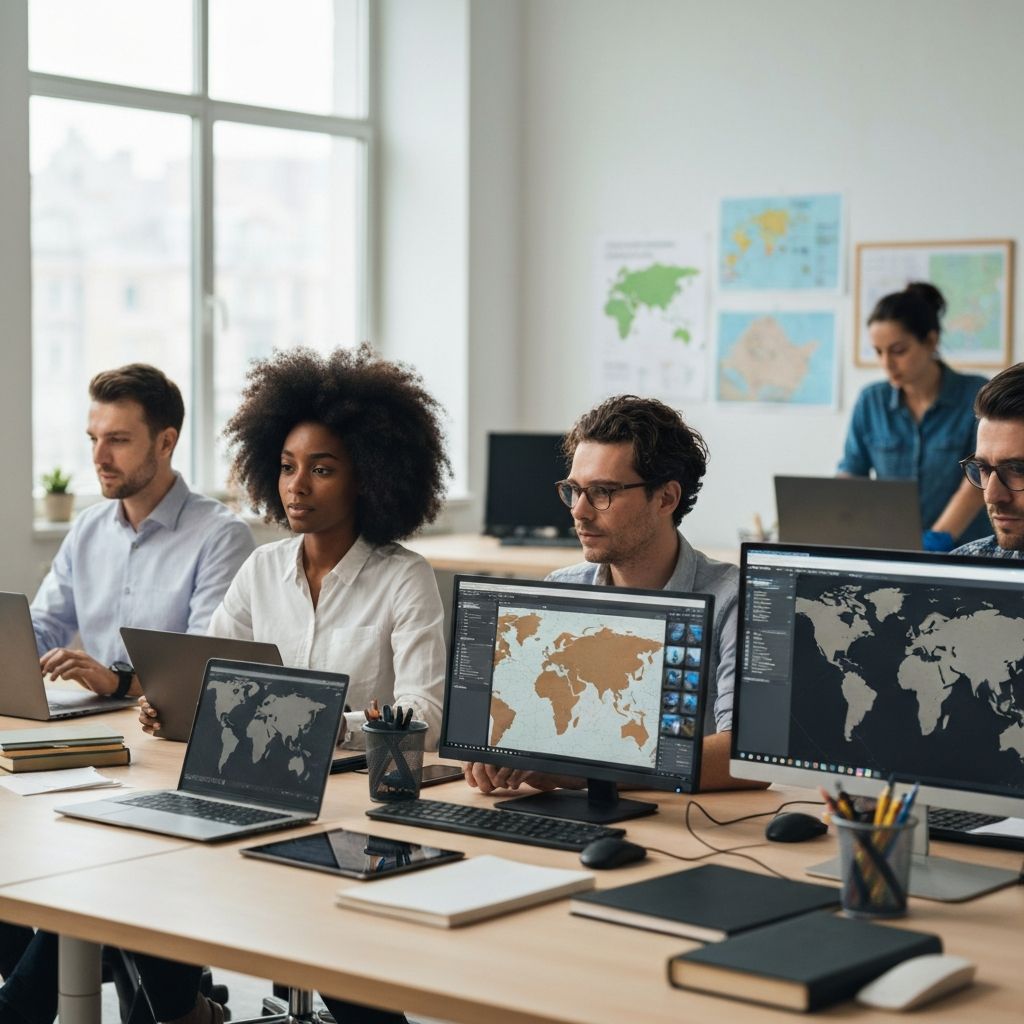 MAPZX team working on geospatial projects